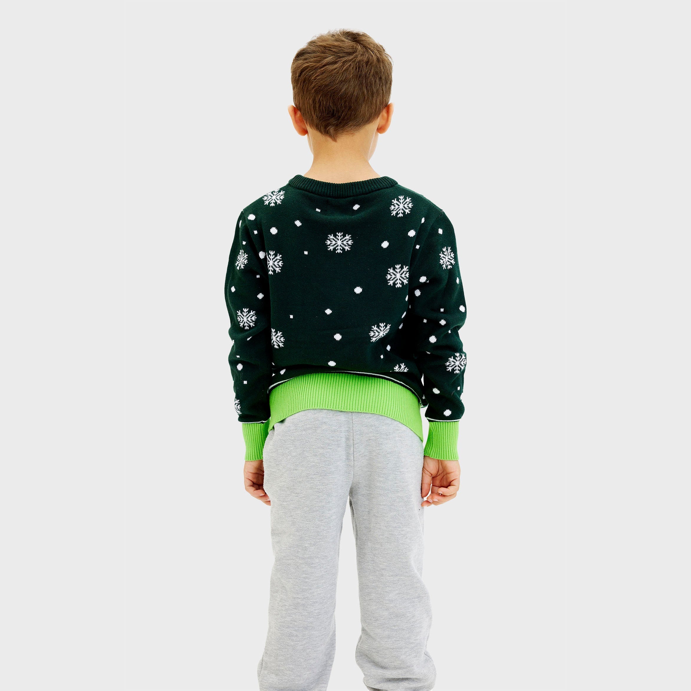 Niedlicher Dino-Weihnachtspullover – Kind.